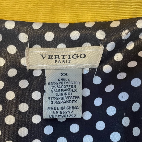 Vértigo Paris Yellow jacket side XS - Picture 4 of 9